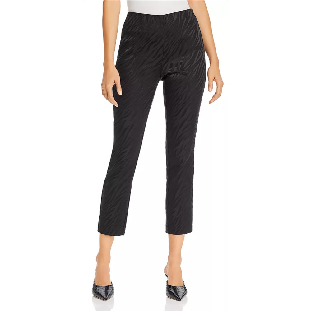 Womens Rag & Bone Simone Black Zebra Print Cropped Pants Ankle Pants Size 6 NWOT